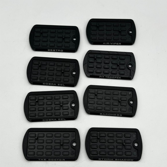 Hasbro Other - GI Joe COBRA Figure Dog Tag Display Stand Base x 8 Baroness COBRA EEL 2009